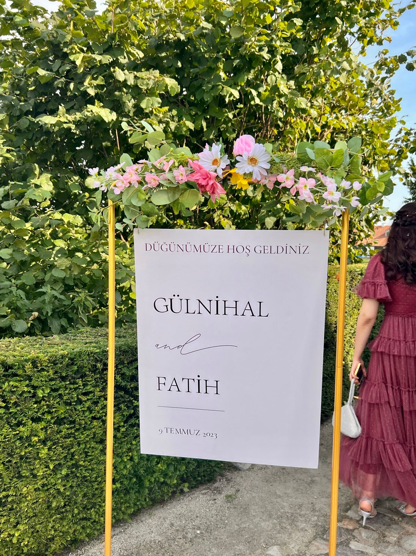 Bloemen welkomstbord | Fiona