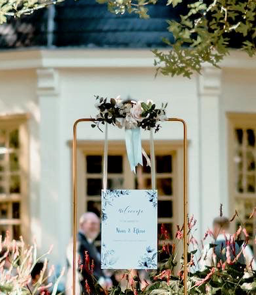 Bloemen welkomstbord | Doris