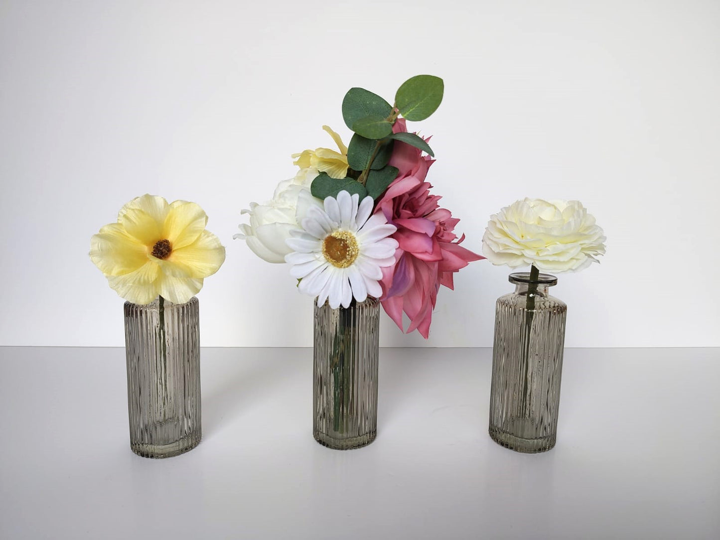 12 tafelvaasjes (4 x set van 3) | Fiona