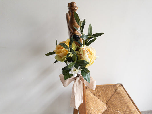 Bloemstukje gangpad met olijf | Fiona