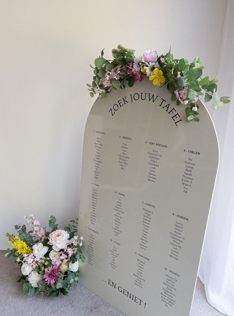 Bloemen welkomstbord | Fiona