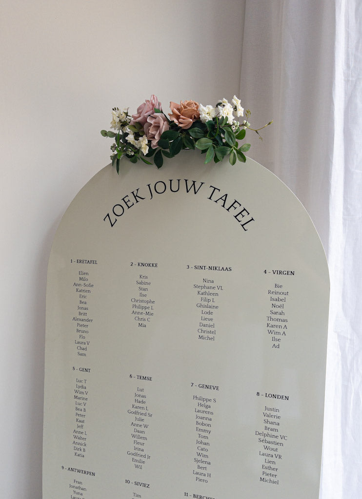 Bloemen welkomstbord | Billy