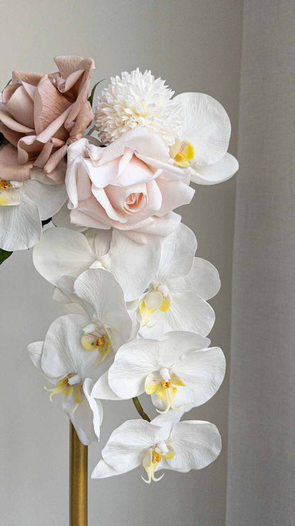 Bloemen welkomstbord met orchidee | Doris